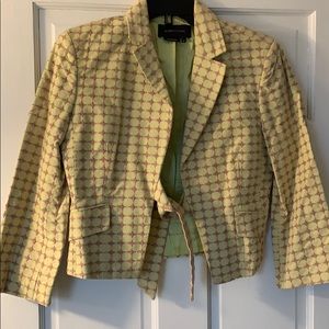 BCBG MaxAzria small cotton blazer.